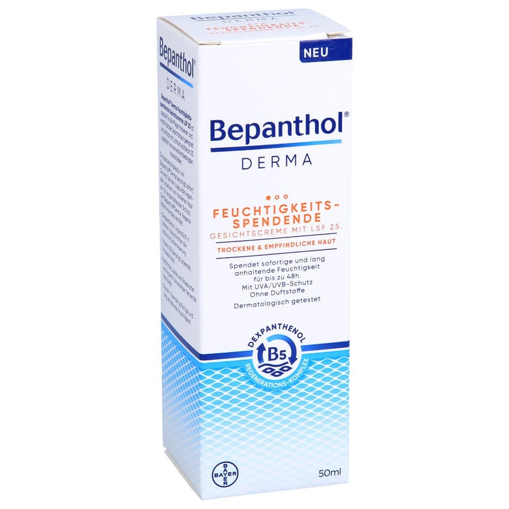 Bepanthol Derma Feuchtigkeit. Gesichtscreme LSF25