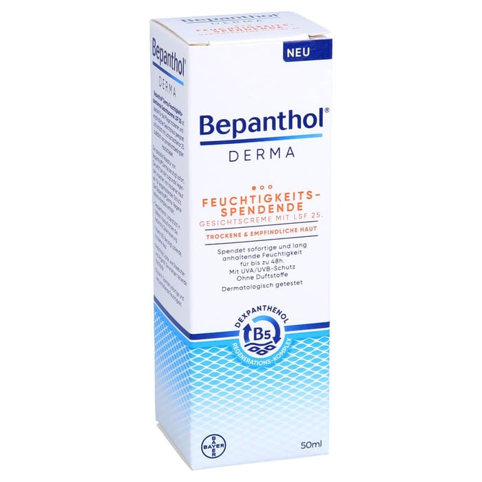 Bepanthol Derma Feuchtigkeit. Gesichtscreme LSF25