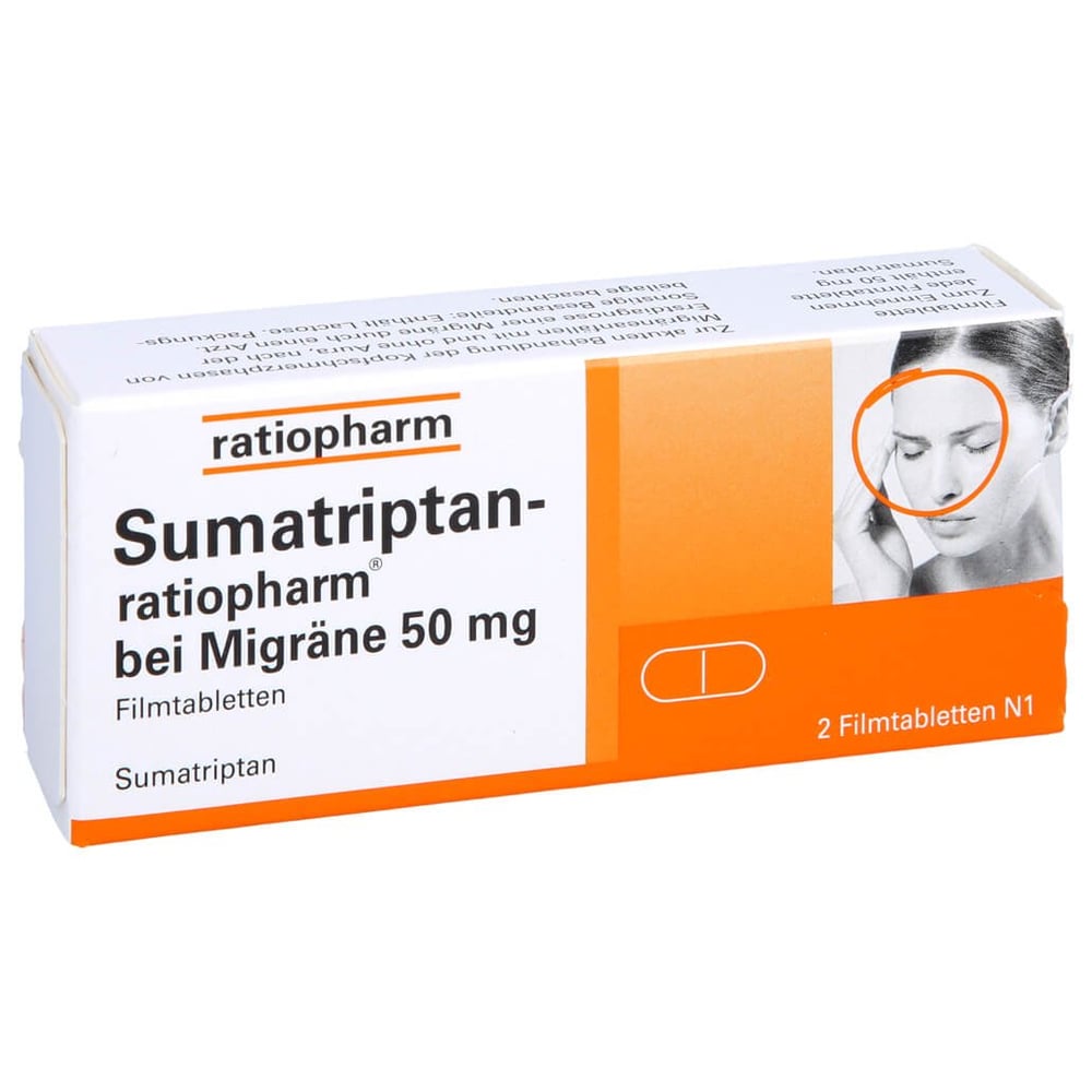 Sumatriptan-ratiopharm bei Migräne 50 mg