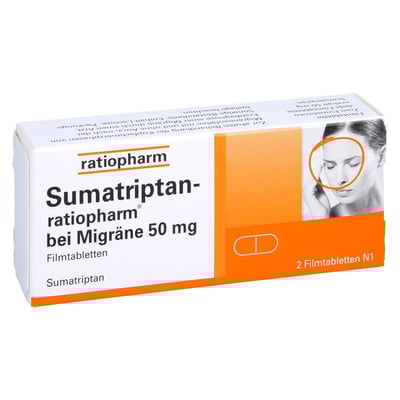 Sumatriptan-ratiopharm bei Migräne 50 mg