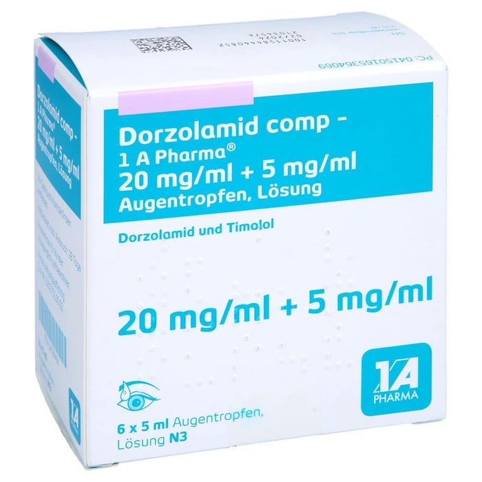 Dorzolamid comp-1A Pharma 20mg/ml + 5mg/ml