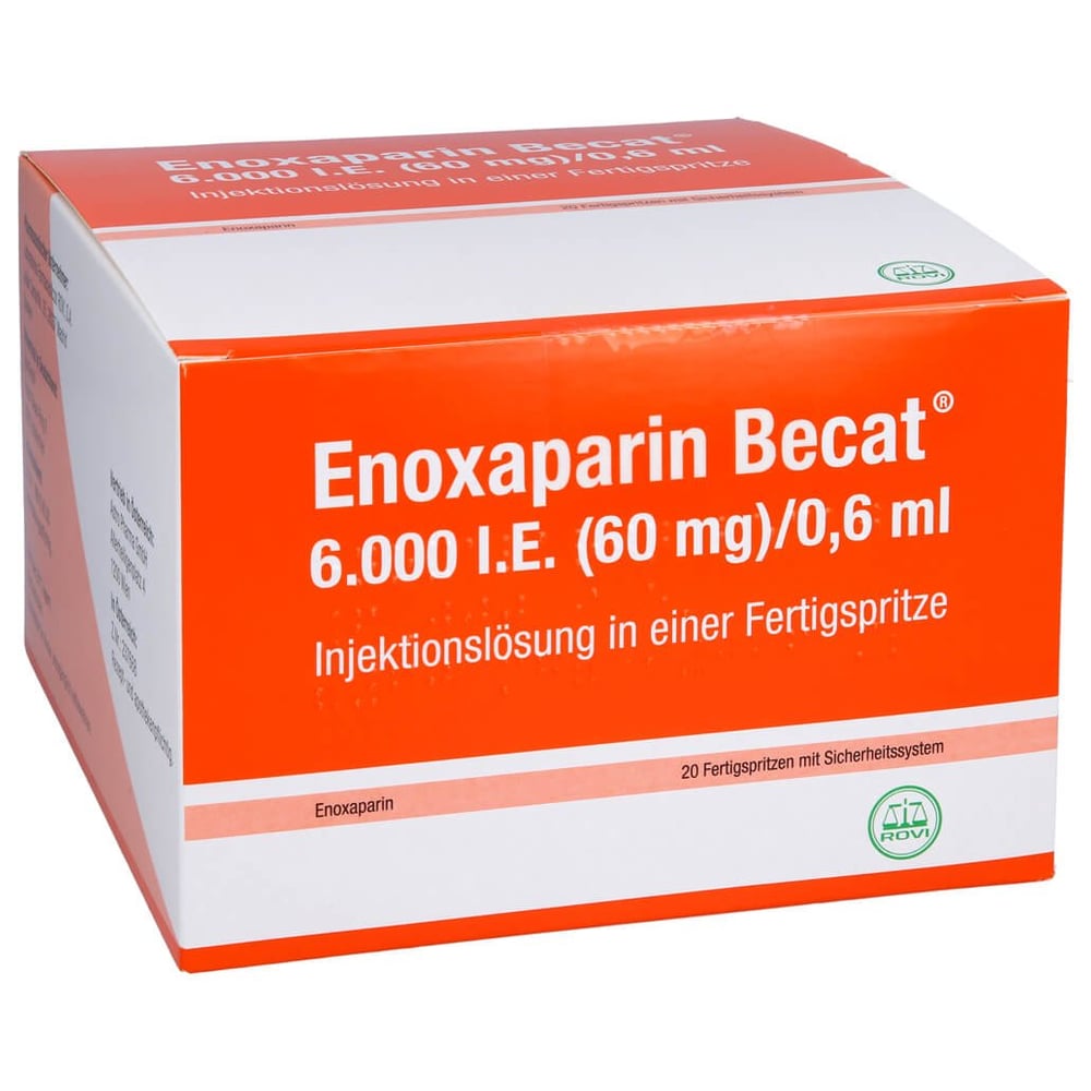 Enoxaparin Becat 6000 I.E. (60 mg)/0,6 ml Injektionslösung