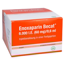 Enoxaparin Becat 6000 I.E. (60 mg)/0,6 ml Injektionslösung