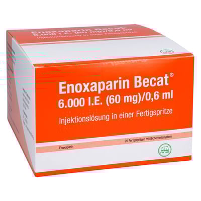 Enoxaparin Becat 6000 I.E. (60 mg)/0,6 ml Injektionslösung