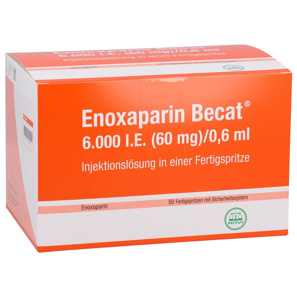 Enoxaparin Becat 6000 I.E. (60 mg)/0,6 ml Injektionslösung