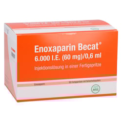 Enoxaparin Becat 6000 I.E. (60 mg)/0,6 ml Injektionslösung