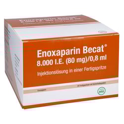 Enoxaparin Becat 8000 I.E. (80 mg)/0,8 ml Injektionslösung