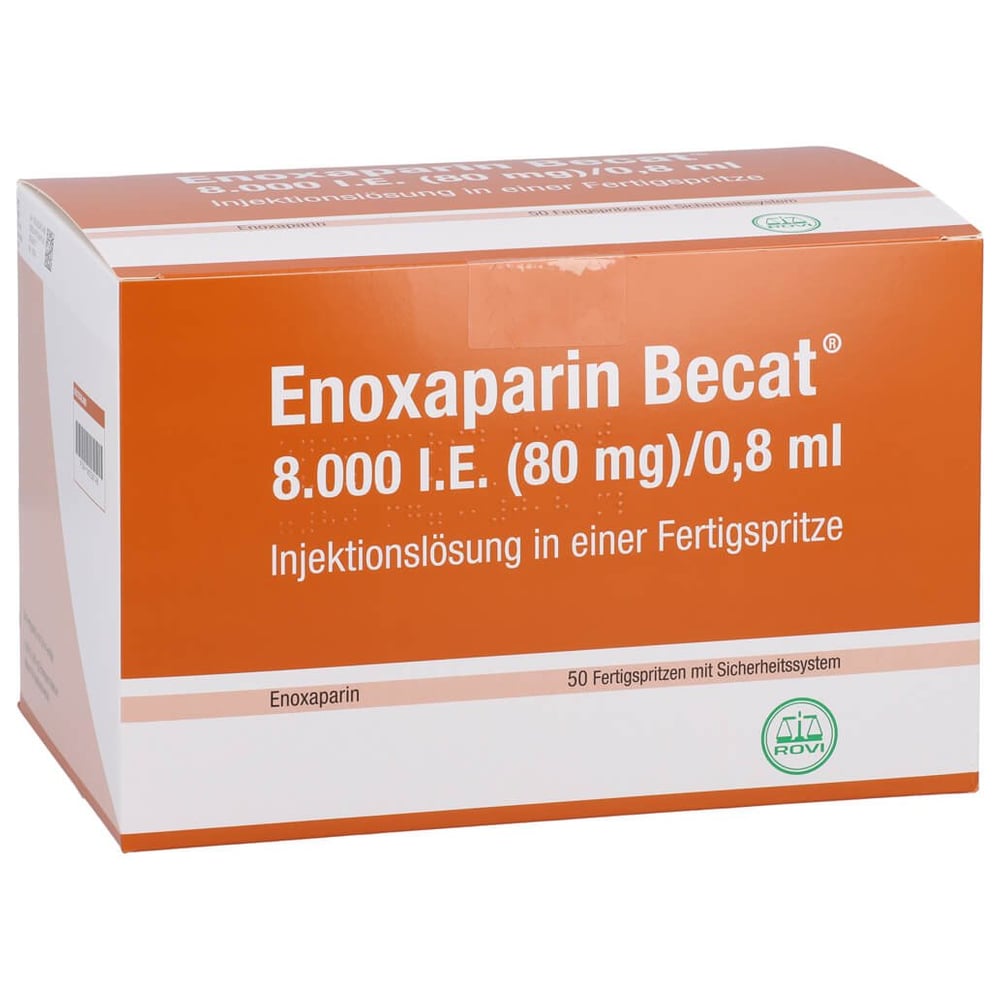 Enoxaparin Becat 8000 I.E. (80 mg)/0,8 ml Injektionslösung