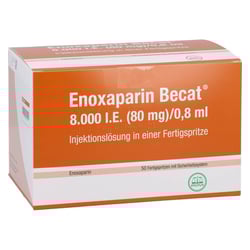 Enoxaparin Becat 8000 I.E. (80 mg)/0,8 ml Injektionslösung