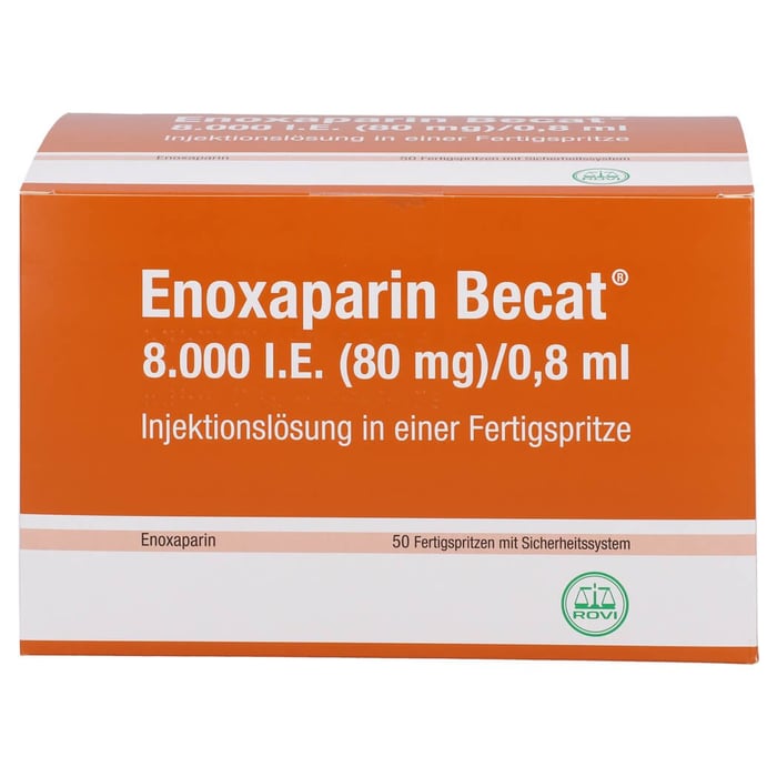 Enoxaparin Becat 8000 I.E. (80mg)/0,8ml Injektionslösung