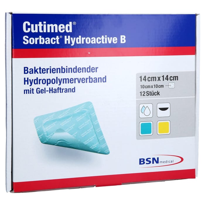 Cutimed Sorbact Hydroactive B Gel-V.14x14 cm haft.