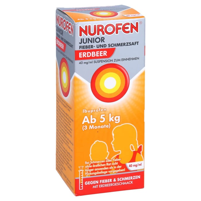Nurofen Junior Fieber- und Schmerzsaft Erdbeer 40mg/ml Susp.