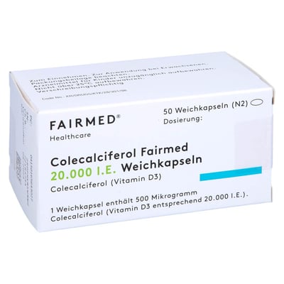 COLECALCIFEROL Fairmed 20.000 I.E. Weichkapseln