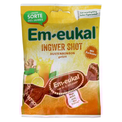 Em-eukal Ingwer Shot gefüllt zuckerhaltig
