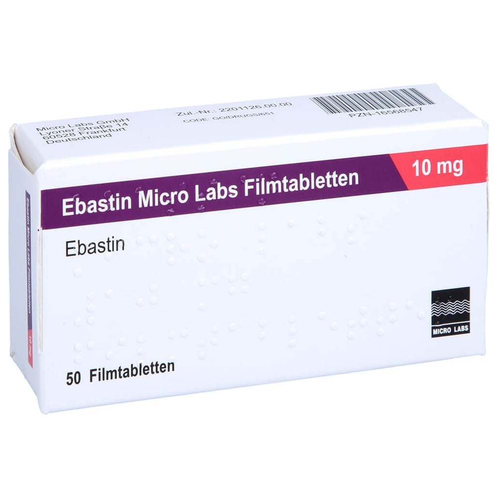 Ebastin Micro Labs 10 mg