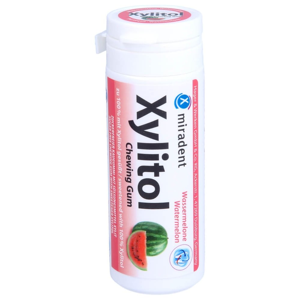 Miradent Xylitol Chewing Gum Wassermelone