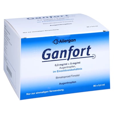 Ganfort 0,3 mg/ml + 5 mg/ml Augentropfen Produktbild 1