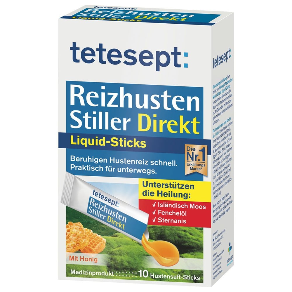 Tetesept Reizhusten Stiller Direkt Liquid Sticks
