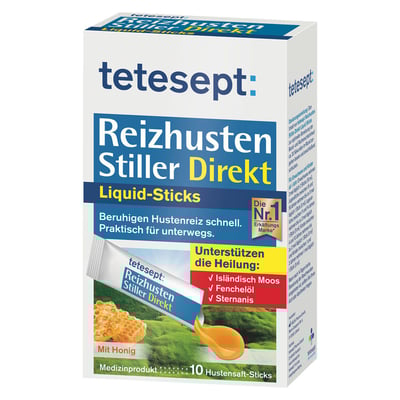 Tetesept Reizhusten Stiller Direkt Liquid Sticks