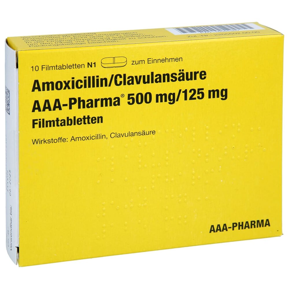 Amoxicillin/Clavulansäure AAA-Pharma 500 mg/125 mg