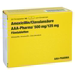 Amoxicillin/Clavulansäure AAA-Pharma 500 mg/125 mg
