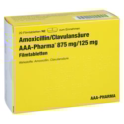 Amoxicillin/Clavulansäure AAA-Pharma 875 mg/125 mg
