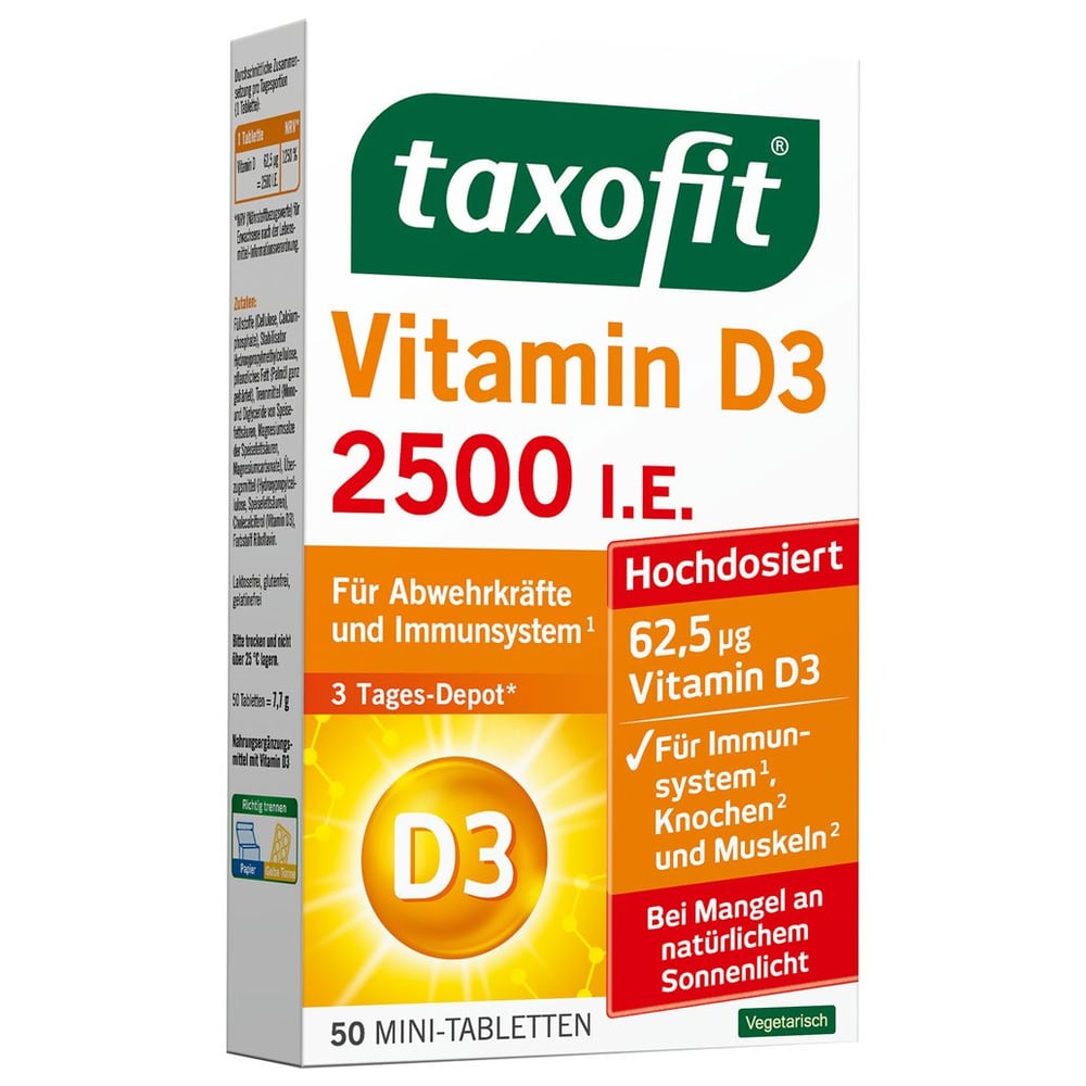 Taxofit Vitamin D3 2500 I.e. Tabletten