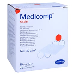Medicomp drain steril 10x10 cm 6f S30