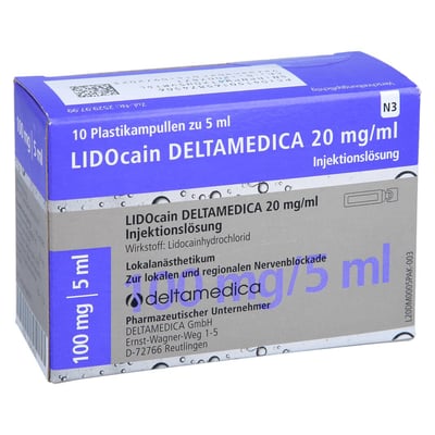 Lidocain Deltamedi 20 mg/ml Produktbild 1