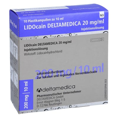 Lidocain Deltamedi 20mg/ml