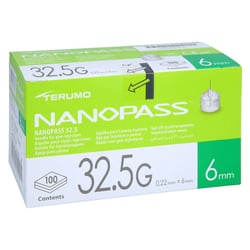 Nanopass 32,5 Pen Kanüle 0,22x6 mm