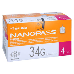 Nanopass 34 Pen Kanüle 34 G 0,18x4 mm