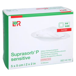 Suprasorb P sensitive PU-Schaumv.border 5x5 cm