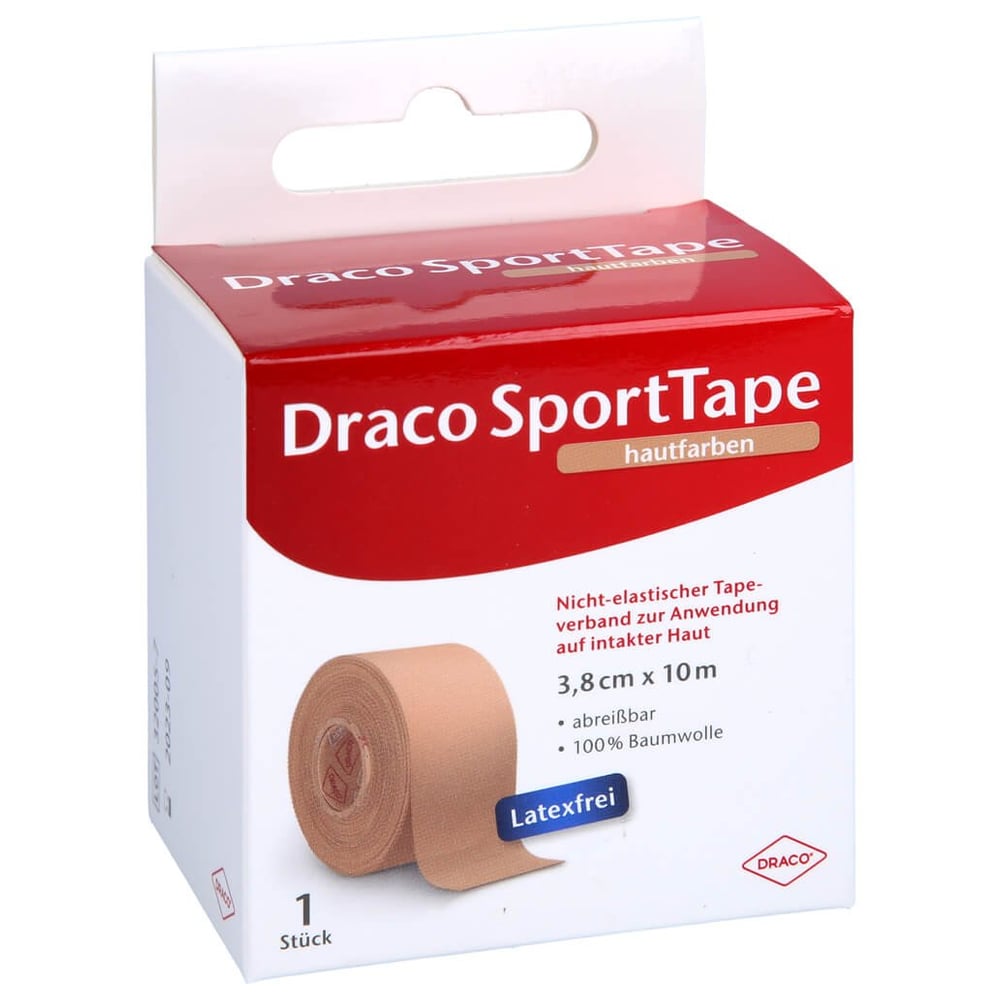 Dracotapeverband 10m x 3.8 cm hautfarben