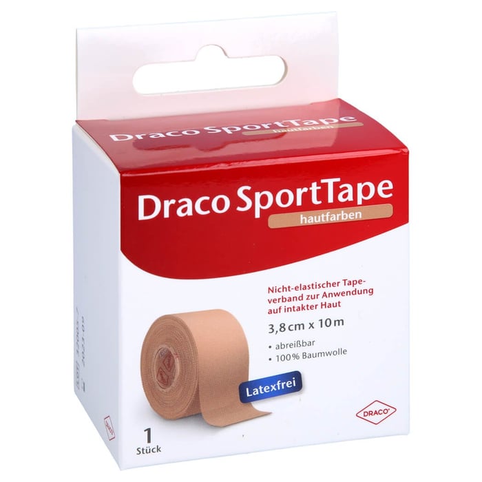 Dracotapeverband 10m x 3.8 cm hautfarben