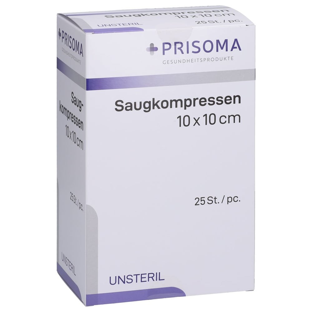 Saugkompressen unsteril 10x10 cm 1227