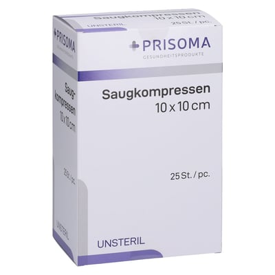 Saugkompressen unsteril 10x10 cm Produktbild 1