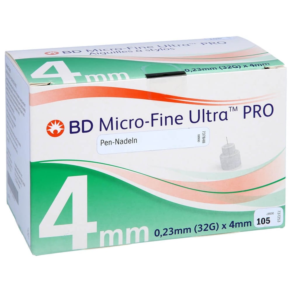 BD Micro-fine Ultra Pro Pen-Nadeln 0,23x4 mm 32 G