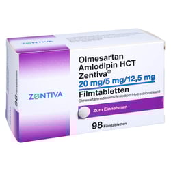 Olmesartan Amlodipin HCT Zentiva 20 mg/5 mg/12,5 mg