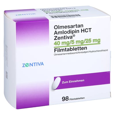 Olmesartan Amlodipin HCT Zentiva 40 mg/5 mg/25 mg