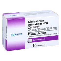 Olmesartan Amlodipin HCT Zentiva 40 mg/10 mg/12,5 mg