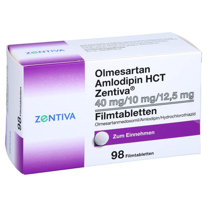 Olmesartan Amlodipin HCT Zentiva 40mg/10mg/12,5mg