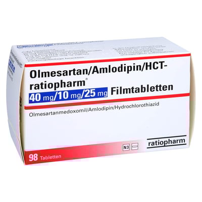 Olmesartan/Amlodipin/HCT-ratiopharm 40 mg/10 mg/25 mg