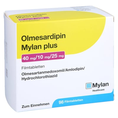 Olmesardipin Mylan plus 40 mg/10 mg/25 mg