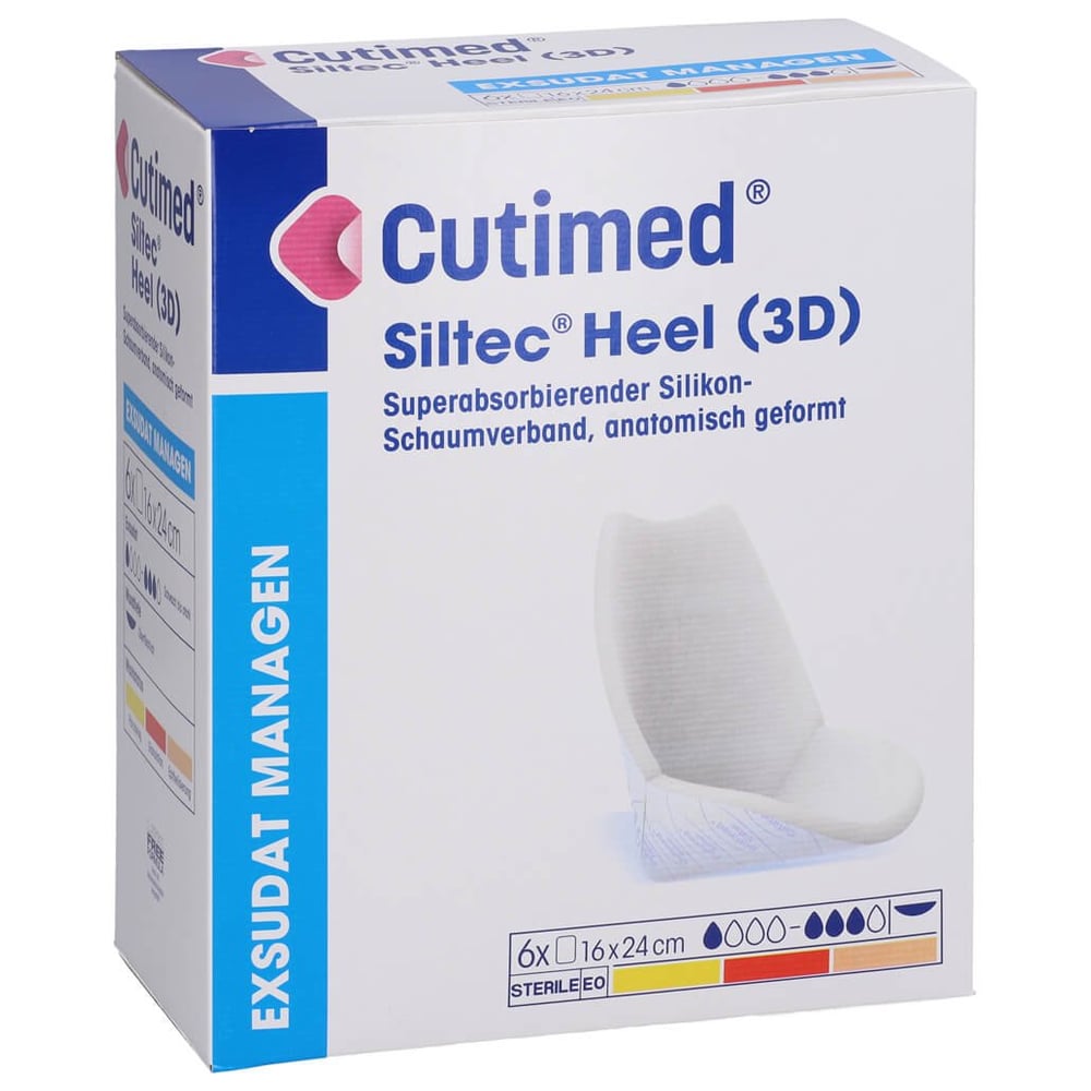 Cutimed Siltec Heel 3d 16x24 cm Kompressen