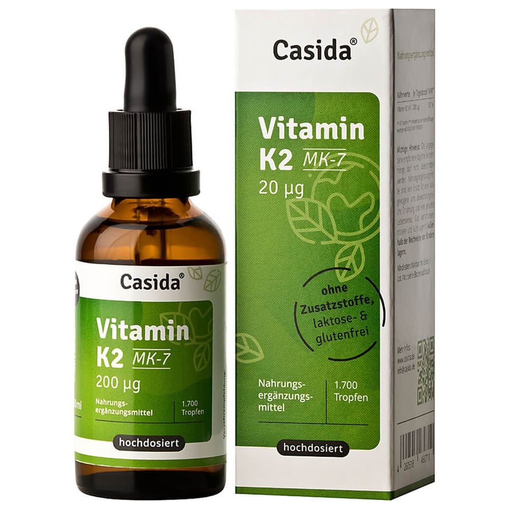 Vitamin K2 Tropfen MK7 Vegan