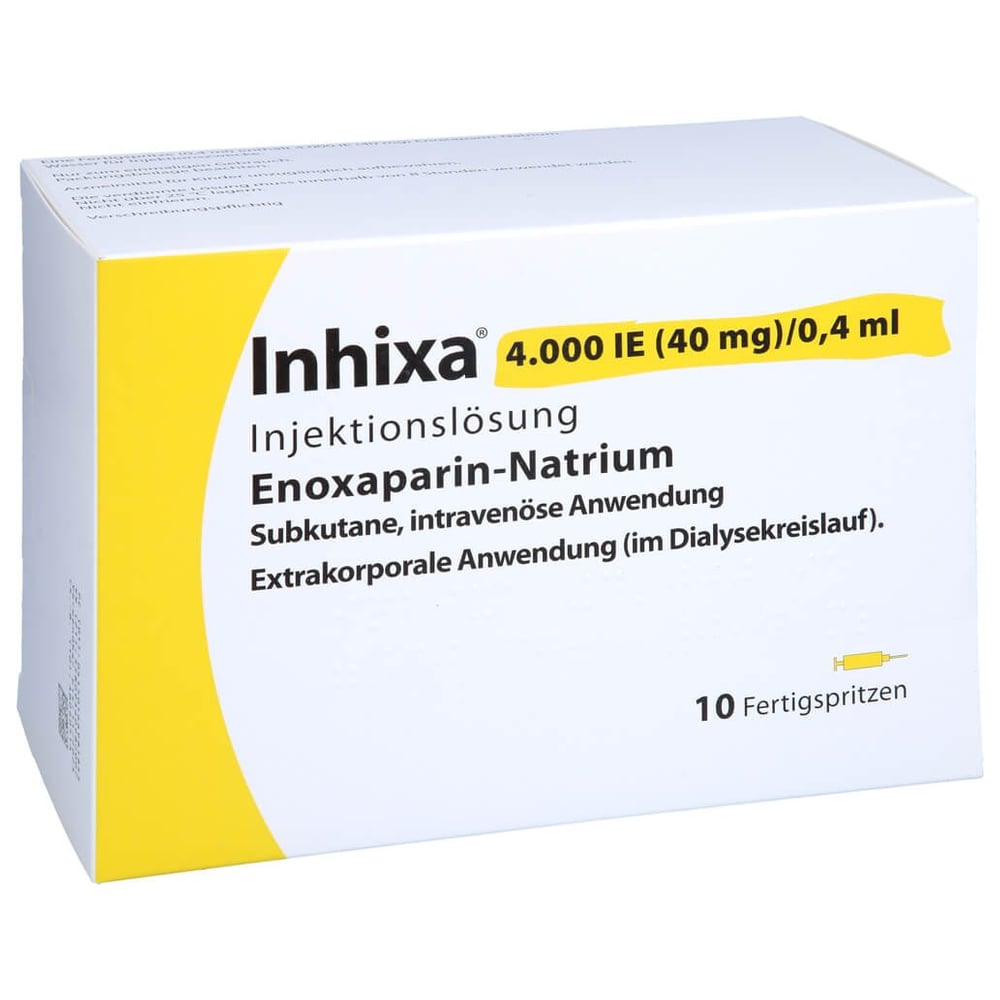 Inhixa 4000 I.E. (40 mg)/0,4 ml Injektionslösung