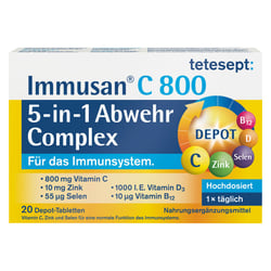 Tetesept Immusan C 800 5in1 Abwehr Complex Tabl.