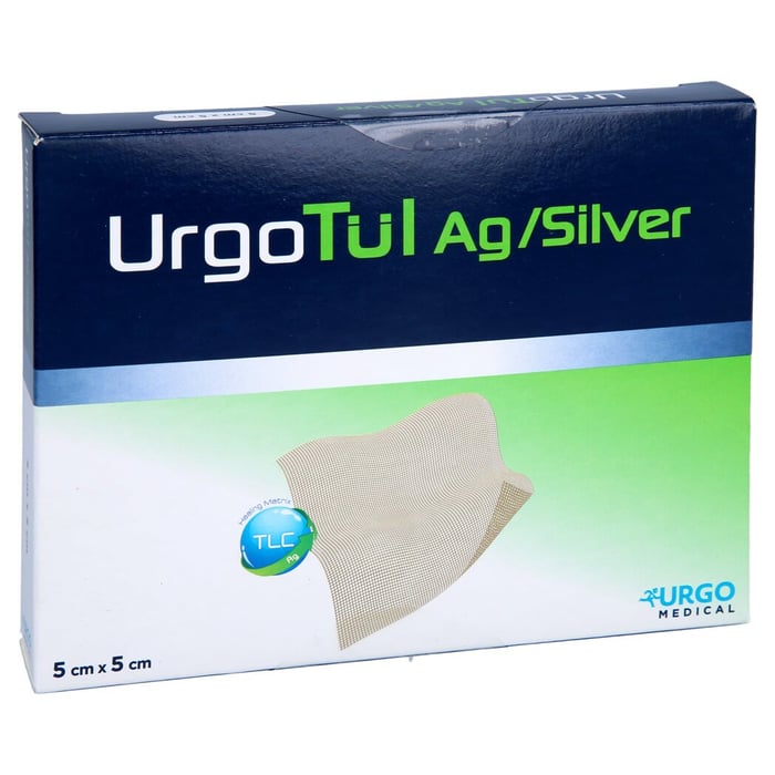 Urgotül Silver 5x5 cm Wundgaze