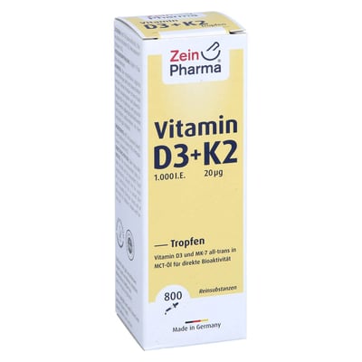 Vitamin D3 + K2 MK-7 Tropfen 25 ml hochdosiert Produktbild 1